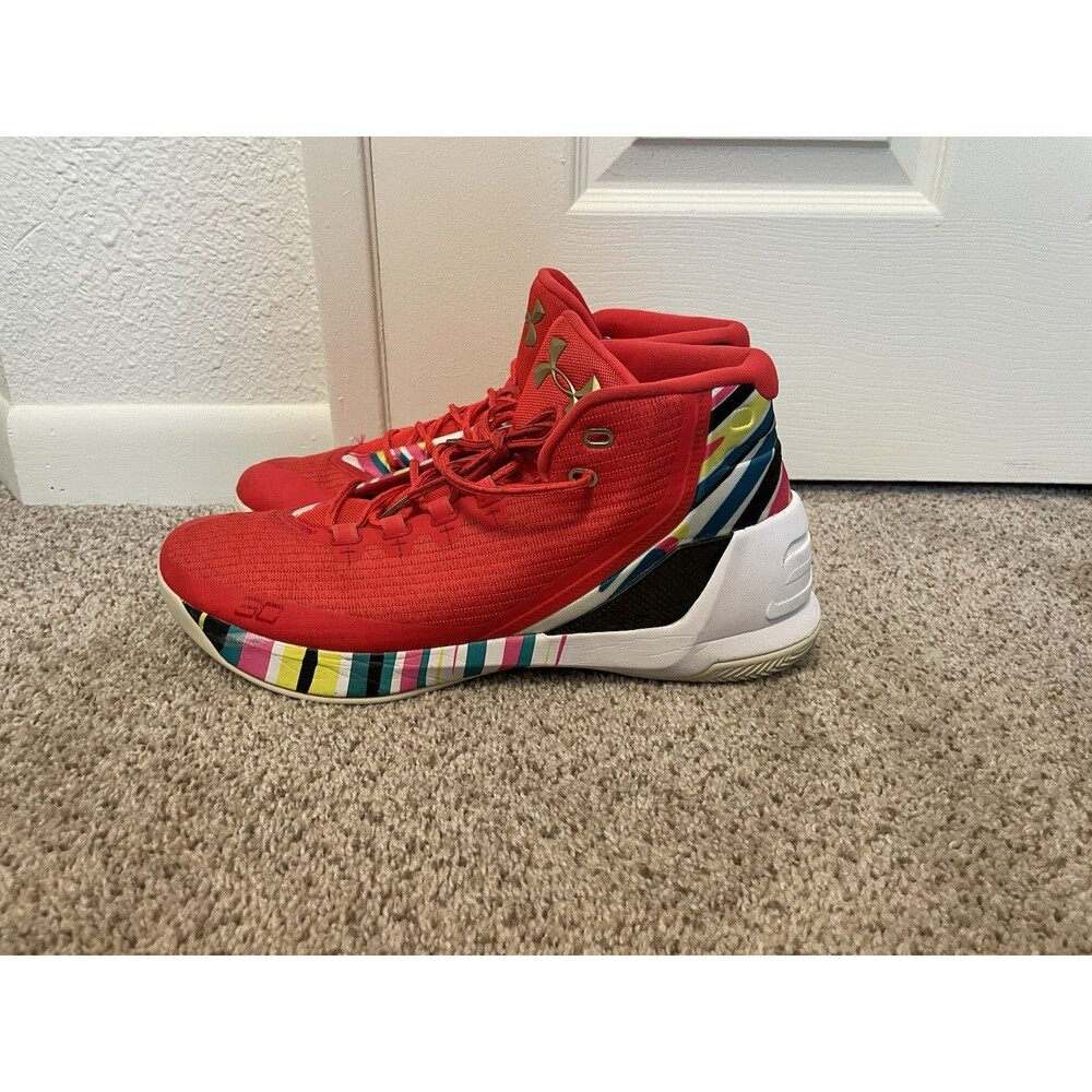 Under Armour UA Mens Size 14 Steph Curry 3 Chinese New Year Basketball